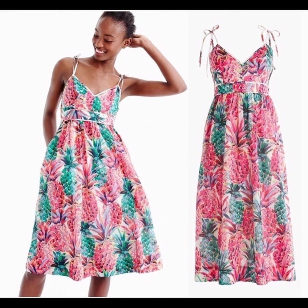 BNWT J.Crew Ratti Pineapple Dress